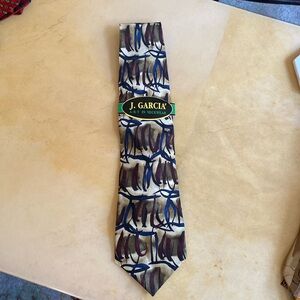 Jerry Garcia Vintage 1996 Paris In The Rain Collection 15 Men’s Silk Necktie